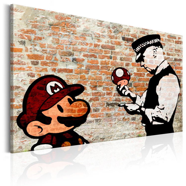 Canvas Print Banksy: Police Caution 98545 additionalImage 2