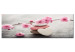 Canvas Print Love Sakura (1-piece) - Cherry Blossoms and Heart-Shaped Stone 105755
