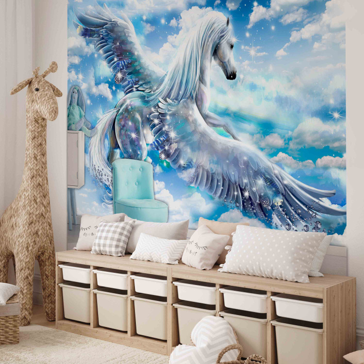 Wall Mural Pegasus (Blue) 107255 additionalImage 6