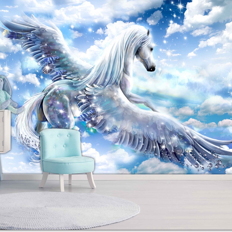 Wall Mural Pegasus (Blue) 107255 additionalImage 3