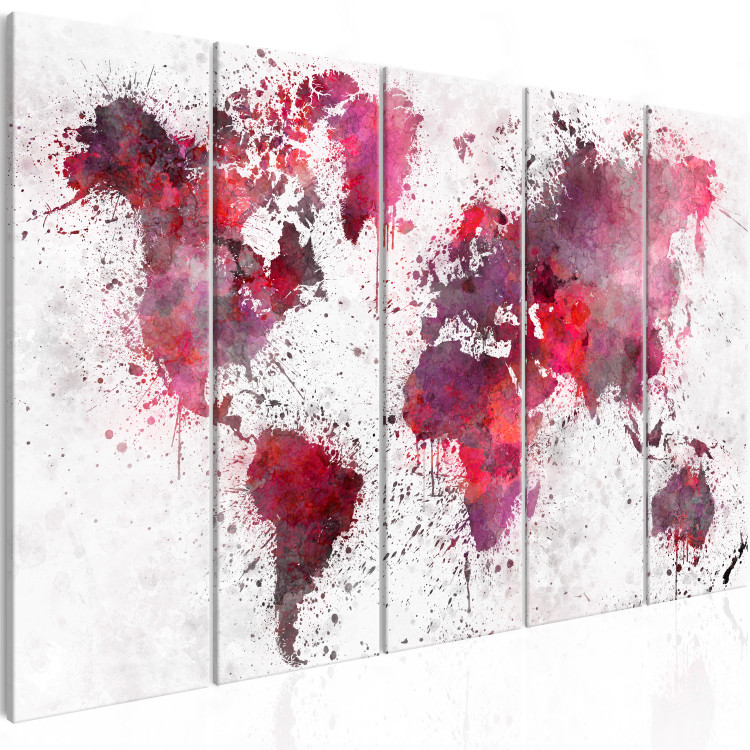 Canvas Bloody Map (5 Parts) Narrow 107555 additionalImage 2