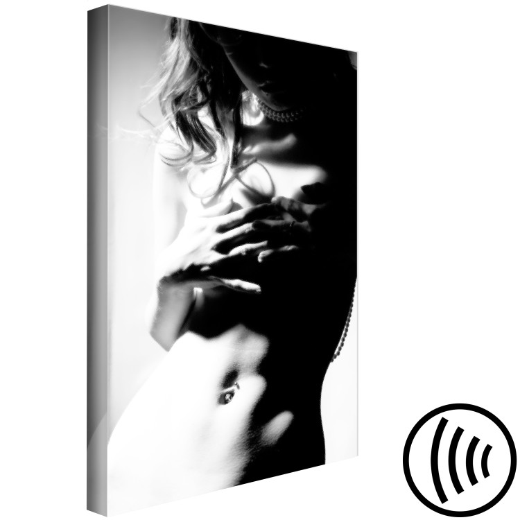 Canvas Print Gentleness of Contrast (1-part) - Female Nude in Black and White 114555 additionalImage 6