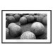 Wall Poster Stone balls - black and white composition with stones on dark soil 115055 additionalThumb 15