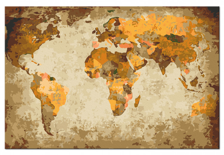 Paint by Number Kit Brown World Map 116755 additionalImage 6