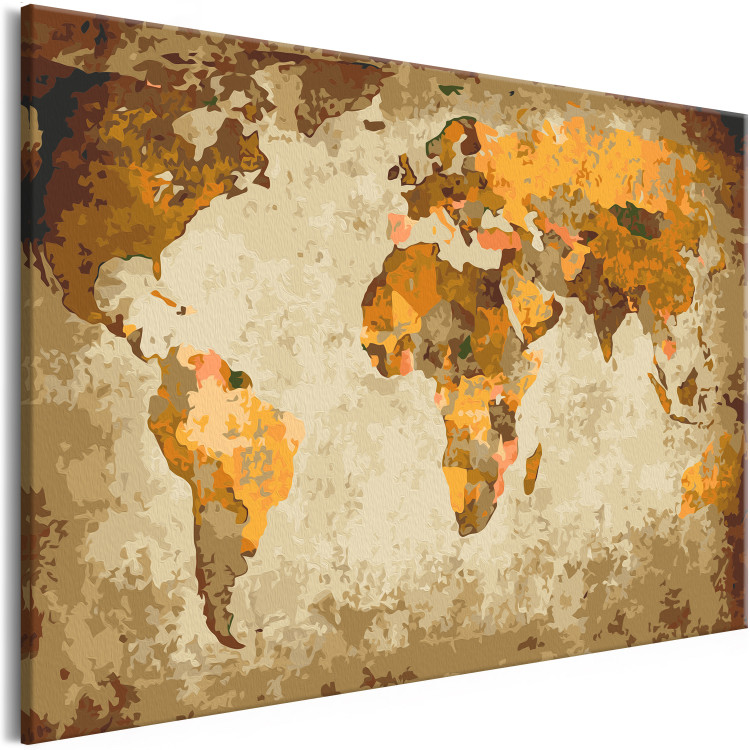 Paint by Number Kit Brown World Map 116755 additionalImage 5
