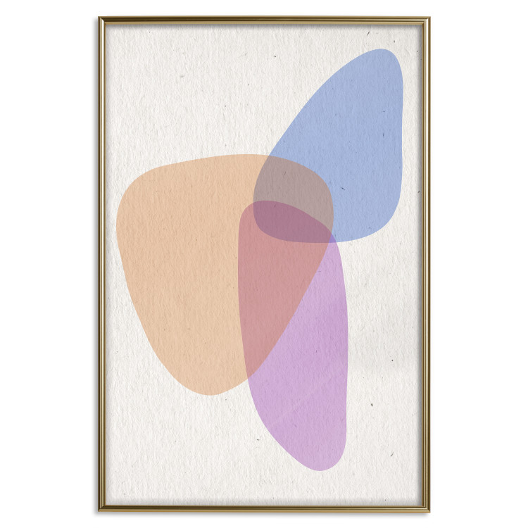 Wall Poster Common Part - abstraction in beige with colorful irregular forms 116955 additionalImage 16