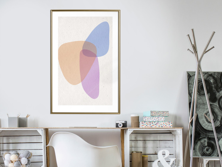 Wall Poster Common Part - abstraction in beige with colorful irregular forms 116955 additionalImage 15