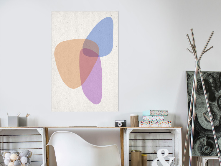 Wall Poster Common Part - abstraction in beige with colorful irregular forms 116955 additionalImage 23