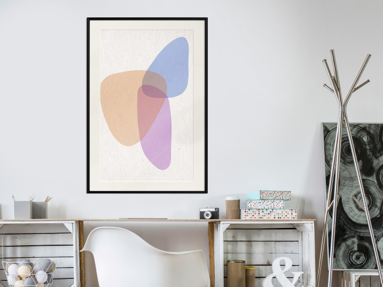 Wall Poster Common Part - abstraction in beige with colorful irregular forms 116955 additionalImage 22