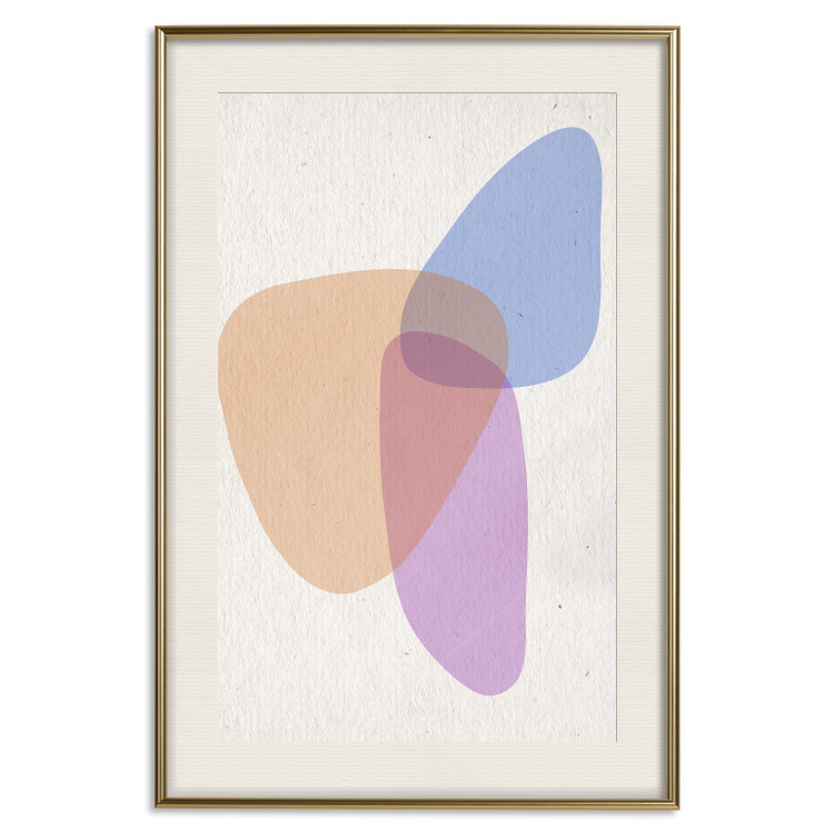 Wall Poster Common Part - abstraction in beige with colorful irregular forms 116955 additionalImage 19
