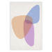 Wall Poster Common Part - abstraction in beige with colorful irregular forms 116955