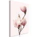 Canvas Art Print Breath of Spring (1-part) - Pink Magnolia Flower in Nature's Shade 117155 additionalThumb 2