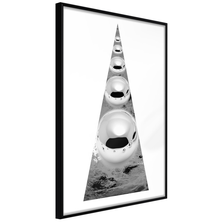 Poster Perpetual Motion - black and white industrial abstraction with a triangle 118755 additionalImage 12