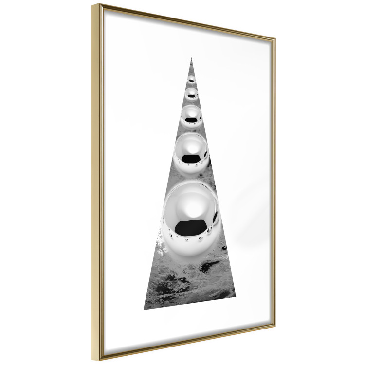 Poster Perpetual Motion - black and white industrial abstraction with a triangle 118755 additionalImage 6