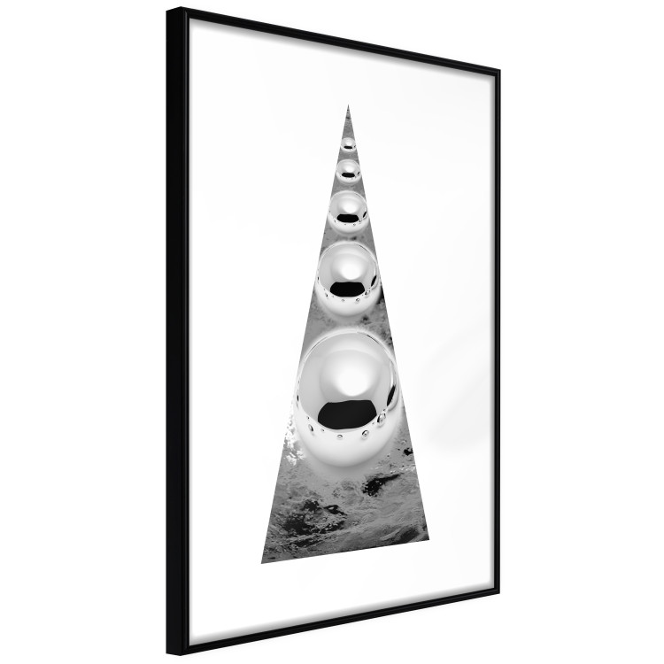 Poster Perpetual Motion - black and white industrial abstraction with a triangle 118755 additionalImage 13