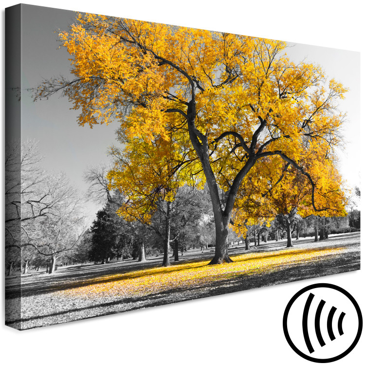 Canvas Autumn in the Park (1 Part) Wide Gold 122755 additionalImage 6