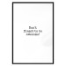 Poster Don't Forget to Be Awesome! - black English texts on a white background 122955 additionalThumb 15