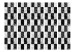 Room Divider Screen Checkerboard II (5-piece) - black and white marble-like pattern 124155 additionalThumb 3