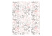 Folding Screen Watercolor Roses (3-piece) - pink flowers and leaves on a light background 124255 additionalThumb 3