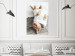 Wall Poster Lazy Cat - brown animal in a white sweater on a wooden floor 124455 additionalThumb 17