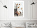 Wall Poster Lazy Cat - brown animal in a white sweater on a wooden floor 124455 additionalThumb 2