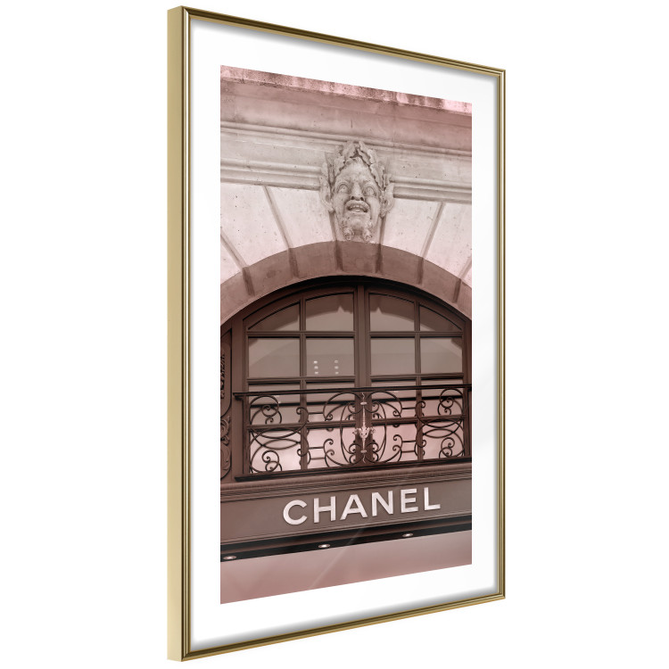 Poster Chanel Boutique - building architecture with the fashion company's name and sculpture 125755 additionalImage 6