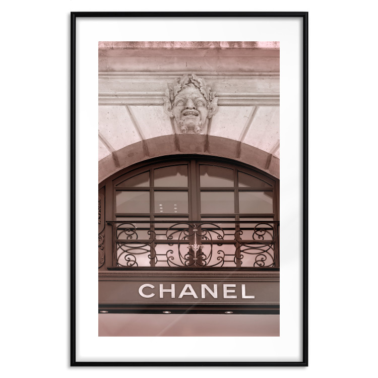 Poster Chanel Boutique - building architecture with the fashion company's name and sculpture 125755 additionalImage 15