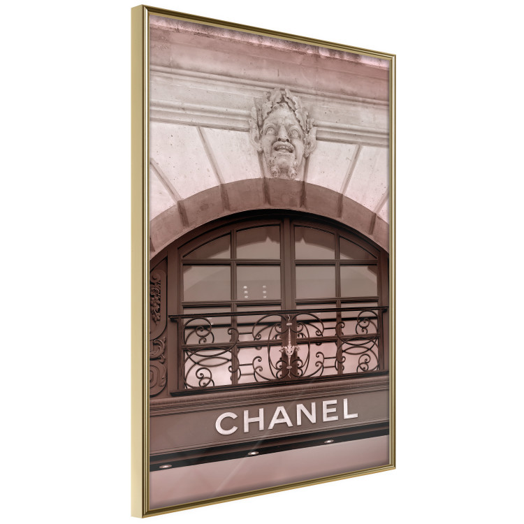 Poster Chanel Boutique - building architecture with the fashion company's name and sculpture 125755 additionalImage 12