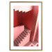 Wall Poster Stairs to Nowhere - abstract red staircase 126555 additionalThumb 16