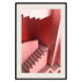 Wall Poster Stairs to Nowhere - abstract red staircase 126555 additionalThumb 19
