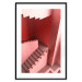 Wall Poster Stairs to Nowhere - abstract red staircase 126555 additionalThumb 17