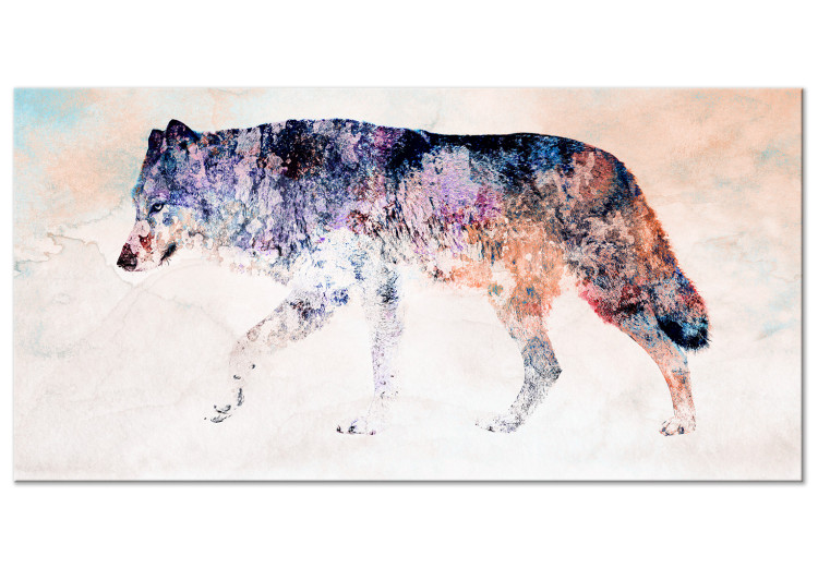 Large canvas print Lonely Wolf II [Large Format] 126955