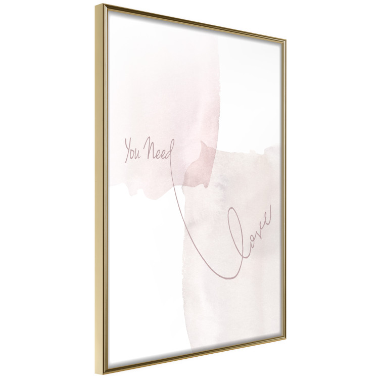 Wall Poster You Need Love - English inscription on light watercolor background 127855 additionalImage 14