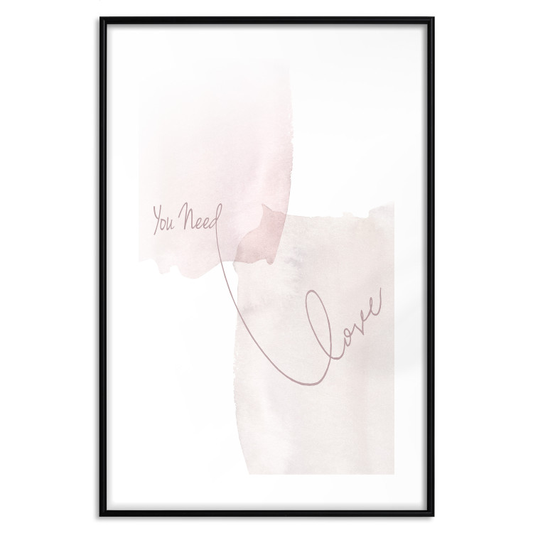 Wall Poster You Need Love - English inscription on light watercolor background 127855 additionalImage 15