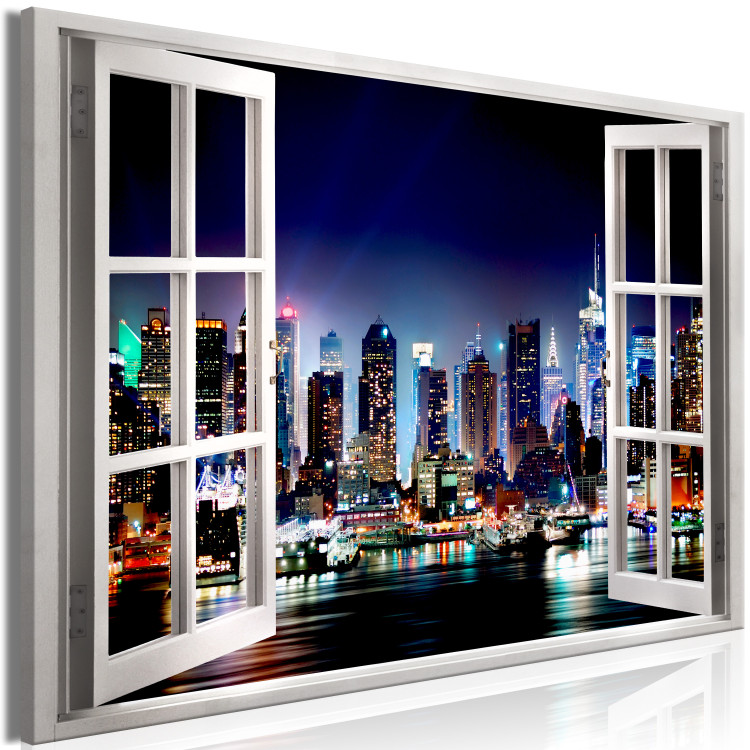 Large canvas print Window: View of New York [Large Format] 128655 additionalImage 2