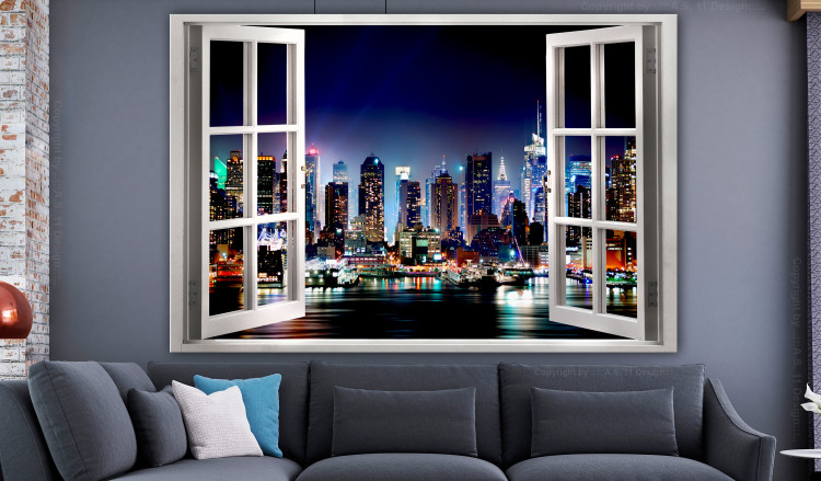 Large canvas print Window: View of New York [Large Format] 128655 additionalImage 5