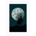 Poster Beautiful Full Moon - sky and forest tree landscape against the night backdrop 129155 additionalThumb 19