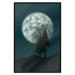Poster Beautiful Full Moon - sky and forest tree landscape against the night backdrop 129155 additionalThumb 16