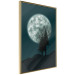 Poster Beautiful Full Moon - sky and forest tree landscape against the night backdrop 129155 additionalThumb 12