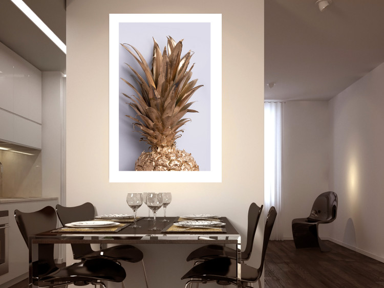 Wall Poster Golden Fruit - summer composition with tropical plant on a uniform background 129355 additionalImage 5