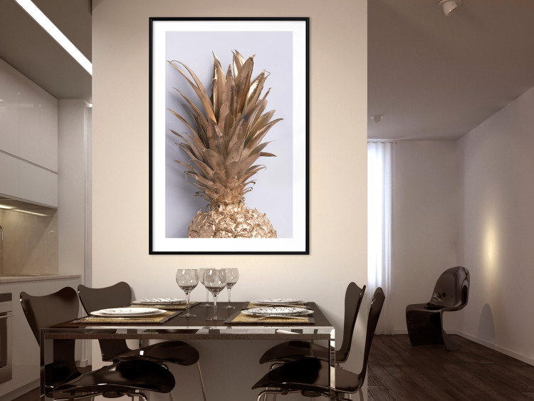 Wall Poster Golden Fruit - summer composition with tropical plant on a uniform background 129355 additionalImage 18
