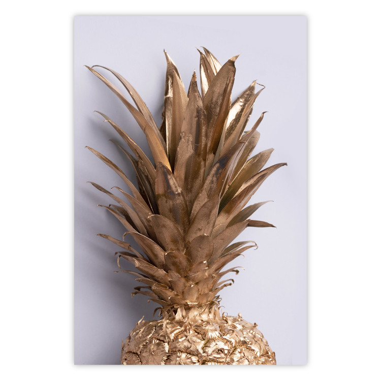 Wall Poster Golden Fruit - summer composition with tropical plant on a uniform background 129355