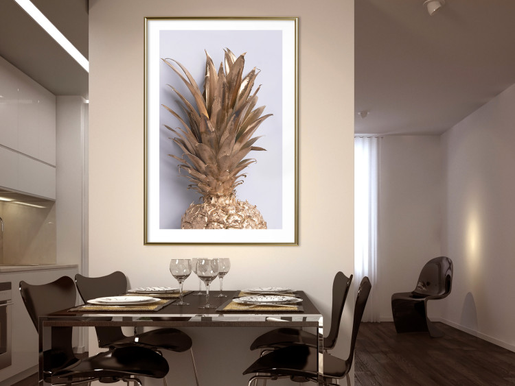 Wall Poster Golden Fruit - summer composition with tropical plant on a uniform background 129355 additionalImage 13