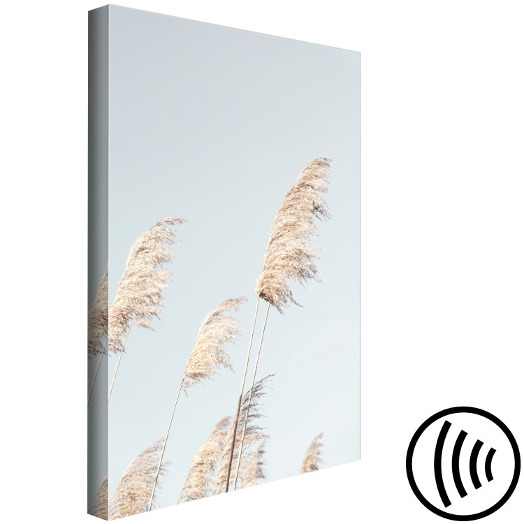 Canvas Feathered Ephemera (1-part) vertical - meadow landscape in boho style 129455 additionalImage 6