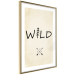 Wall Poster Wild Nature - English text with a tree element on a beige background 130455 additionalThumb 9