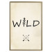 Wall Poster Wild Nature - English text with a tree element on a beige background 130455 additionalThumb 18