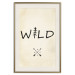 Wall Poster Wild Nature - English text with a tree element on a beige background 130455 additionalThumb 25