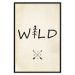 Wall Poster Wild Nature - English text with a tree element on a beige background 130455 additionalThumb 19