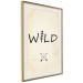Wall Poster Wild Nature - English text with a tree element on a beige background 130455 additionalThumb 3