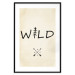 Wall Poster Wild Nature - English text with a tree element on a beige background 130455 additionalThumb 20